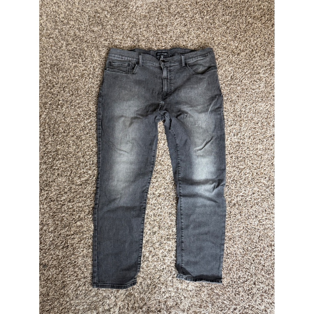 Lucky Brand Mens Faded Black Straight Leg Denim Jeans 36x25 7MP10553
